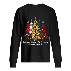Christmas tree hope for a cure Diabetes Awareness shirt Christmas tree hope for a cure Diabetes Awareness shirt