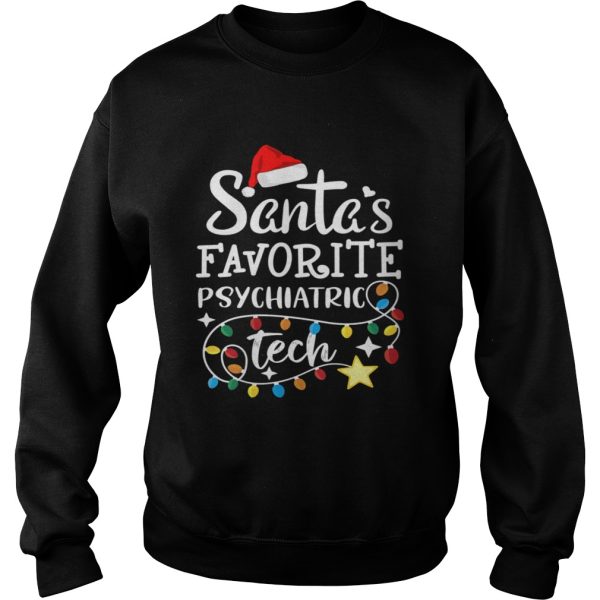 Christmastal Health Santas Favorite Psychiatric Tech shirt