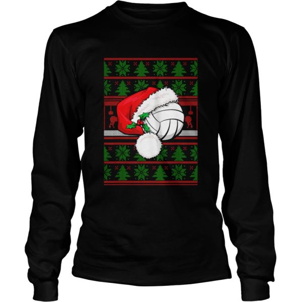 Claus Hat Volleyball Christmas Tee Gift shirt