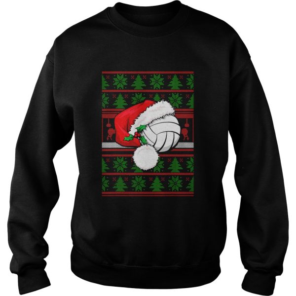 Claus Hat Volleyball Christmas Tee Gift shirt
