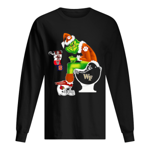 Clemson Tigers Grinch Santa Cardinals Arizona Wake Forest Demon Deacons Toilet shirt Clemson Tigers Grinch Santa Cardinals Arizona Wake Forest Demon Deacons Toilet shirt