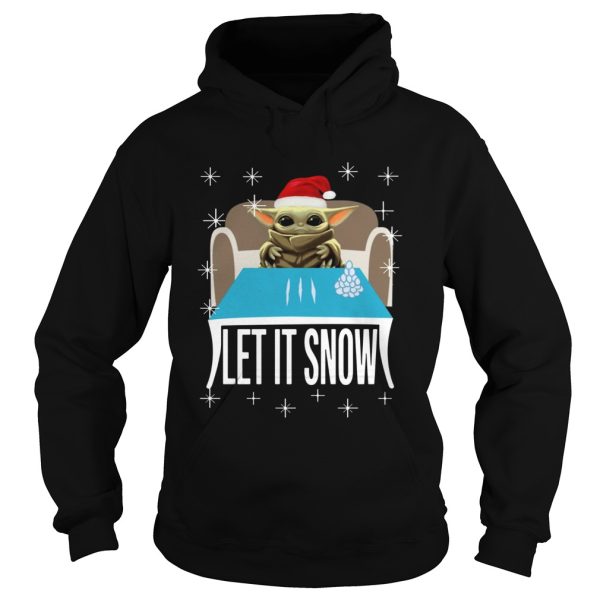 Cocaine Yoda Santa Let It Snow shirt