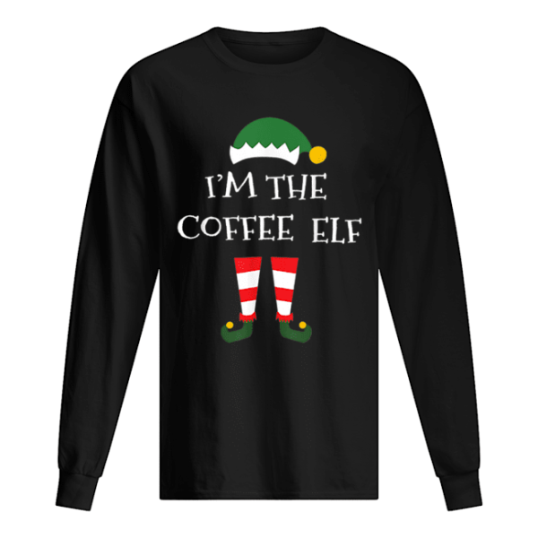 Coffee Elf Gift Funny Matching Family Group Christmas shirt