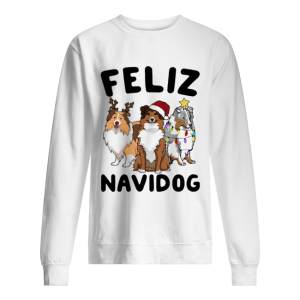 Collie Feliz navidog Christmas shirt 1 Collie Feliz navidog Christmas shirt 2