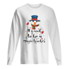 Cool To Be A Music Teacher Snowman Christmas Gift T-Shirt