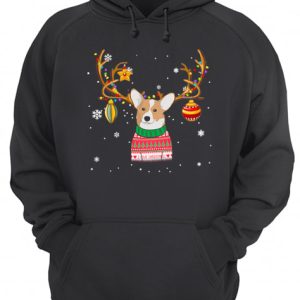 Corgi Reindeer Christmas Holiday Funny T Shirt 3