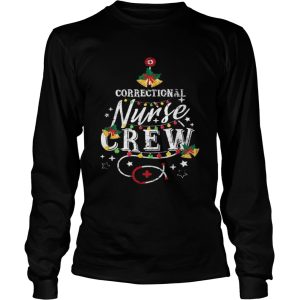 Correctional Nurse Crew Stethoscope Xmas shirt