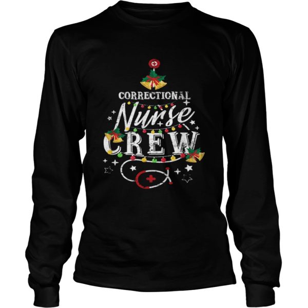 Correctional Nurse Crew Stethoscope Xmas shirt