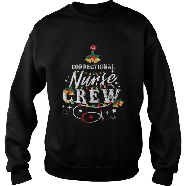 Correctional Nurse Crew Stethoscope Xmas shirt