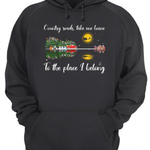 Country roads take me home Guitar lake Christmas shirt 3
