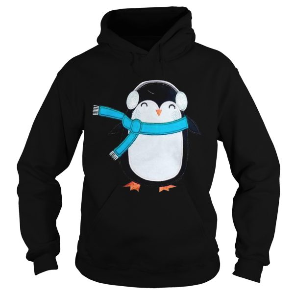 Cute Penguin Bird Headphone Christmas shirt