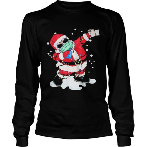 Dabbing Santa Face Mask Christmas shirt