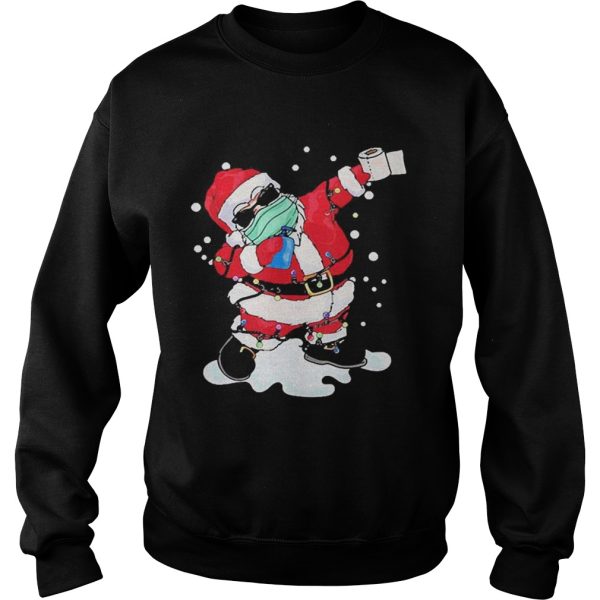 Dabbing Santa Face Mask Christmas shirt