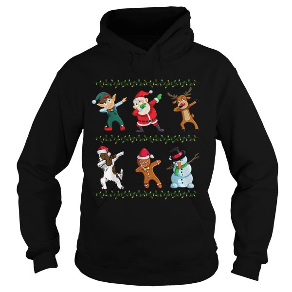 Dabbing Santa Springer Spaniel And Friends Christmas shirt