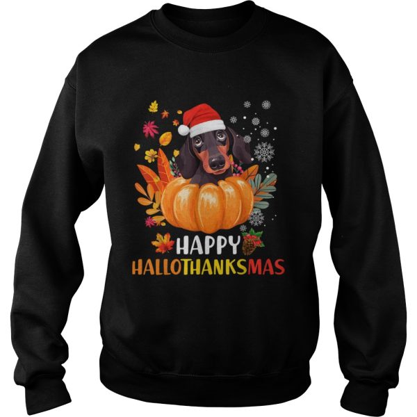 Dachshund Hallothanksmas shirt