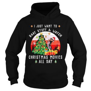 Dachshund Santa I just want to bake stuff and watch Christmas movies all day retro shirt Dachshund Santa I just want to bake stuff and watch Christmas movies all day retro shirt