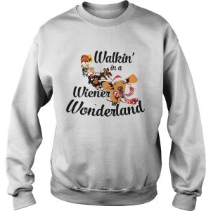 Dachshund Walkin In A Wiener Wonderland shirt 2 Dachshund Walkin In A Wiener Wonderland shirt 3