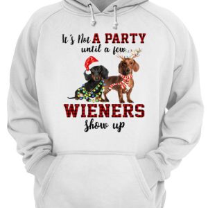 Dachshund it's not a party until a few wieners show up christmas shirt 2 Dachshund its not a party until a few wieners show up christmas shirt 3