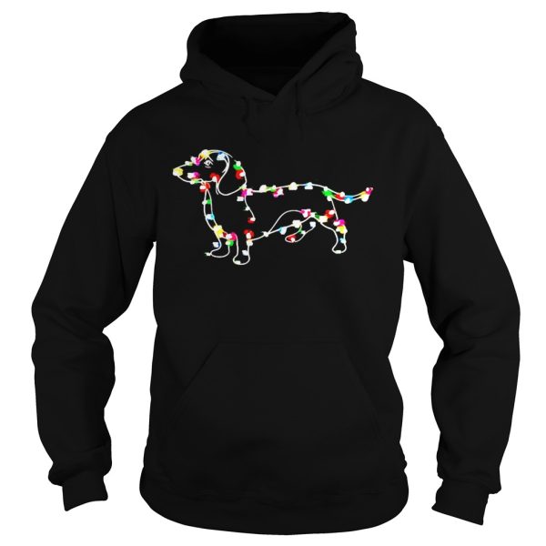 Dachshund lights Christmas shirt