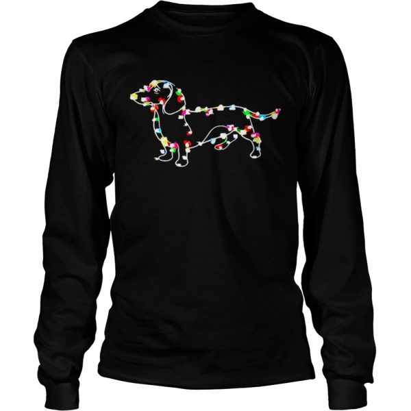 Dachshund lights Christmas shirt