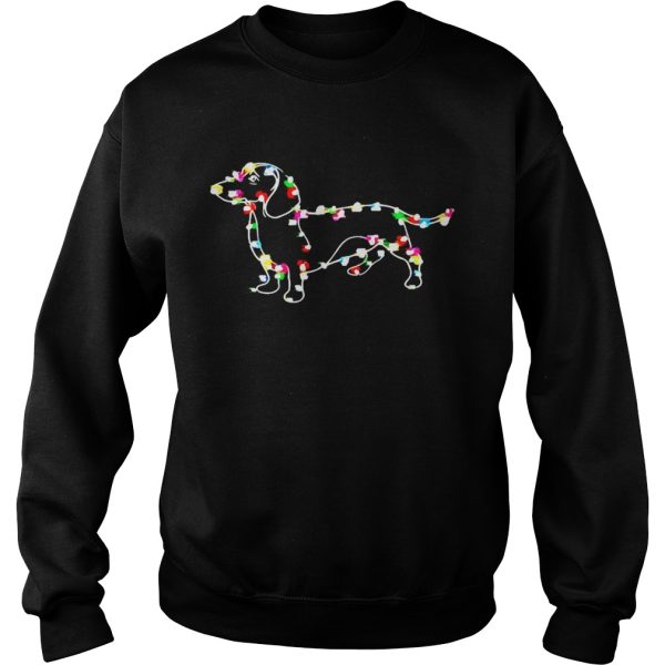 Dachshund lights Christmas shirt