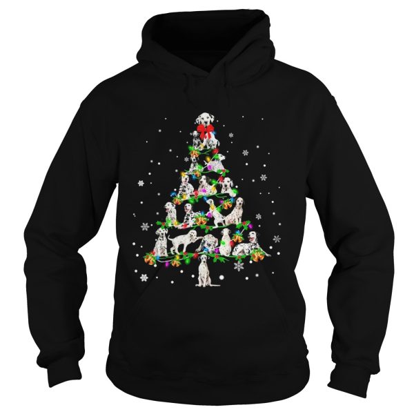 Dalmatian Light Christmas tree shirt