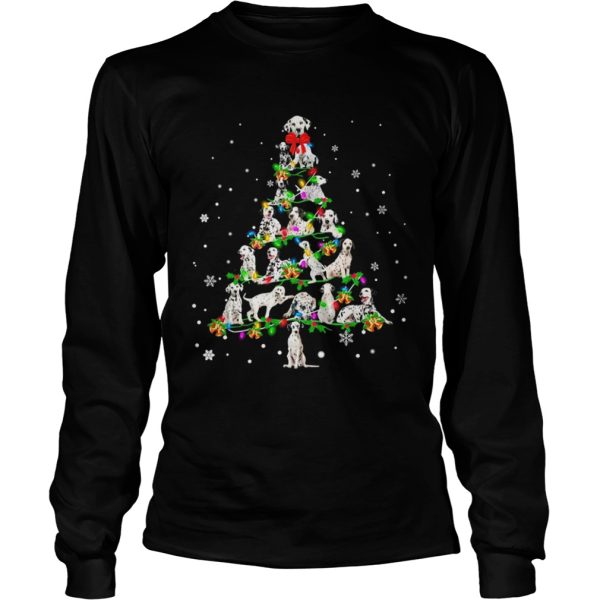 Dalmatian Light Christmas tree shirt