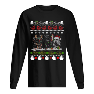 Darth Vader R2D2 Boba Fett chibi ugly christmas shirt Darth Vader R2D2 Boba Fett chibi ugly christmas shirt