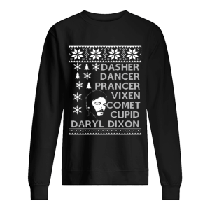 Dasher Dancer Prancer Vixen Comet Cupid Daryl Dixon Christmas shirt Dasher Dancer Prancer Vixen Comet Cupid Daryl Dixon Christmas shirt