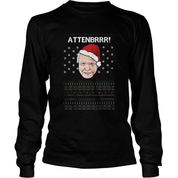 David Attenborough Attenbrrr ugly christmas shirt