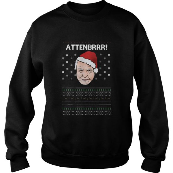 David Attenborough Attenbrrr ugly christmas shirt