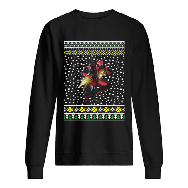 Deadpool Shooting Ugly Christmas shirt