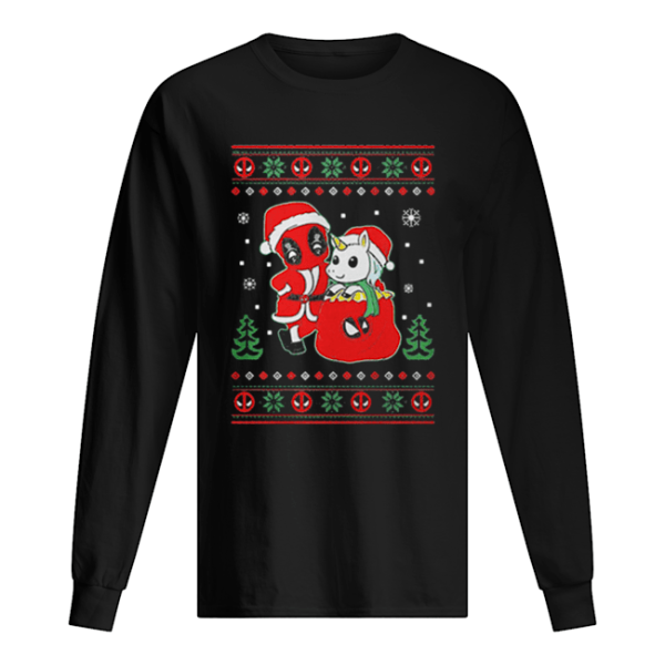 Deadpool unicorn ugly Christmas shirt