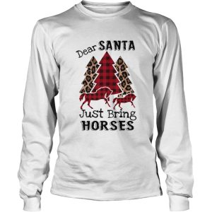 Dear Santa Just bring horses Plaid Christmas Tree shirt 1 Dear Santa Just bring horses Plaid Christmas Tree shirt 2