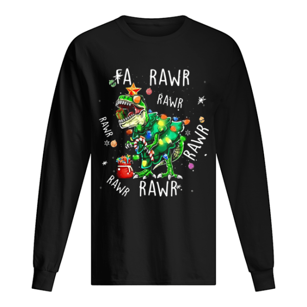 Dinosaur T Rex Fa Pawr Christmas shirt