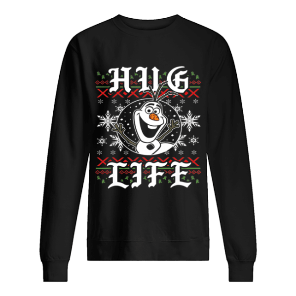 Disney Frozen Olaf Hug Life Ugly Christmas Sweater Style shirt