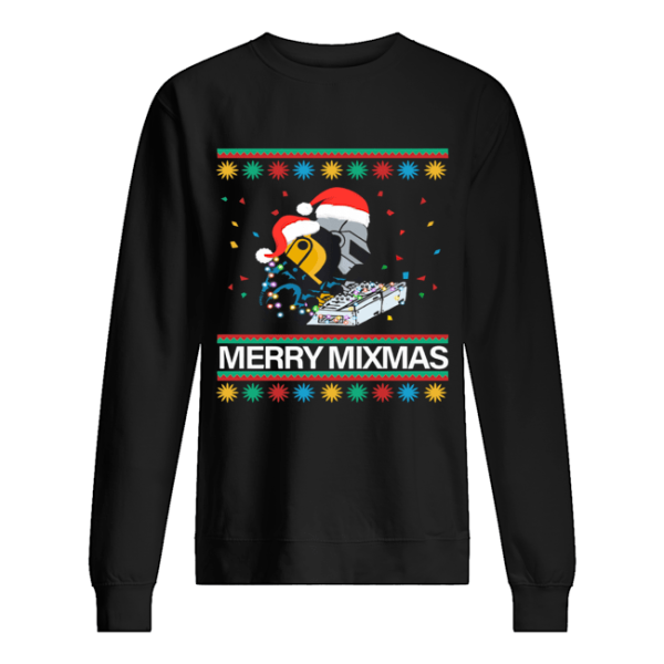 Dj Darth Vader and Trooper Merry Mixmas Ugly Christmas shirt