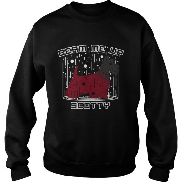 Dog Beam Me Up Scotty Christmas shirt