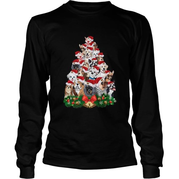 Dogs Tree Merry Christmas shirt