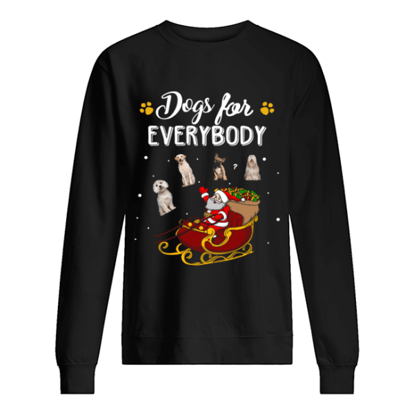 Dogs for everybody Santa Claus Christmas shirt