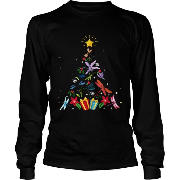 Dragonfly Christmas Tree Xmas Lover Gifts shirt