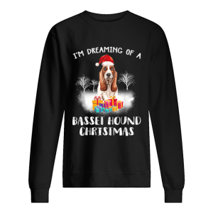 Dreaming Of A Basset Hound Christmas shirt Dreaming Of A Basset Hound Christmas shirt