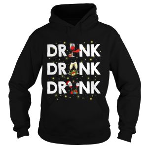 Drink drank drunk wine Christmas shirt Drink drank drunk wine Christmas shirt