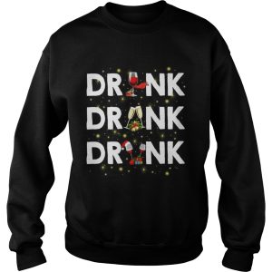 Drink drank drunk wine Christmas shirt 2 Drink drank drunk wine Christmas shirt 3