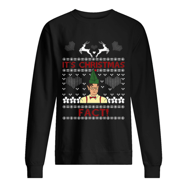 Dwight Schrute It’s Christmas Fact Ugly Christmas shirt