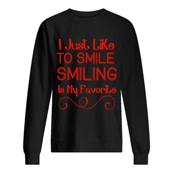 ELF I Lke To Smile Smiling Is My Favorite Christmas shirt