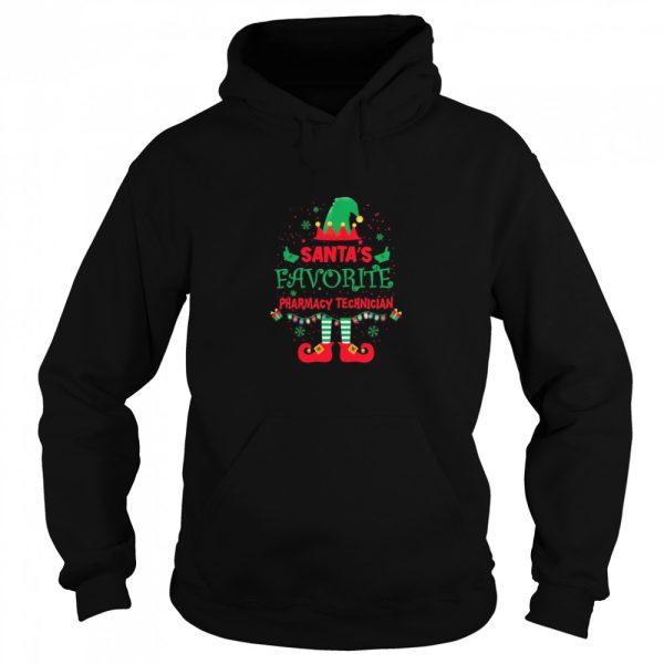 ELF Santa’s Favorite Pharmacy Technician Merry Christmas shirt