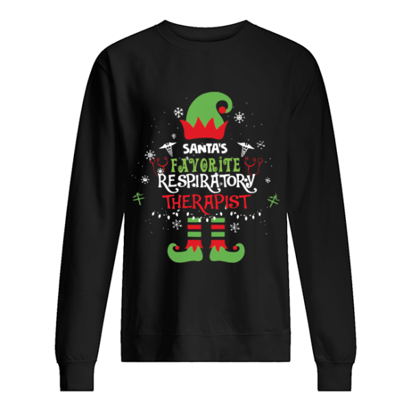 ELF Santa’s Favorite Respiratory therapist shirt