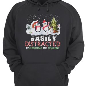 Easily distracted by Christmas and Penguins shirt 2 Easily distracted by Christmas and Penguins shirt 3