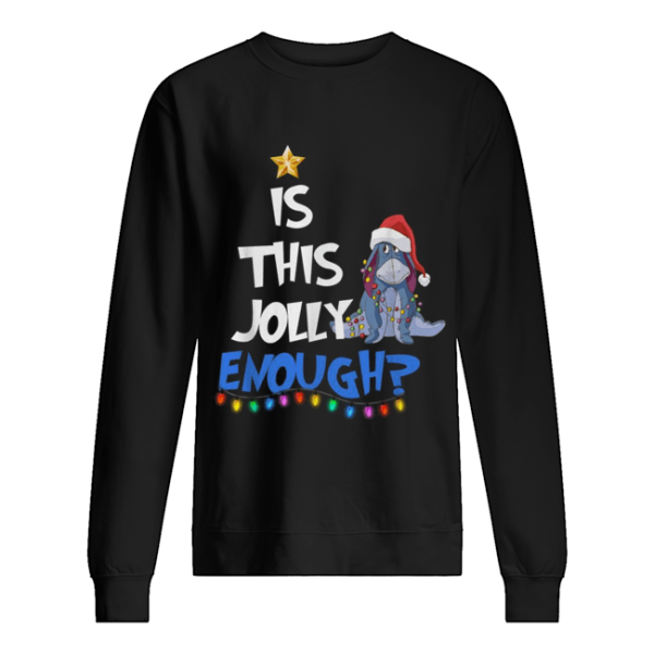 Eeyore Is this Jolly enough Christmas light shirt